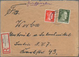 Deutsches Reich - 3. Reich: 1944, FAHRBARE ERSATZPOSTÄMTER: 8 Pf Und 30 Pf Hitler, Entwertet Mit Tag - Covers & Documents