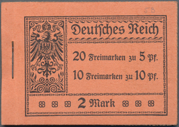 Deutsches Reich - Markenheftchen: 1913/1916: Markenheftchen 5, Zweite Und Dritte Deckelseite Unbedru - Markenheftchen