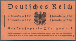 Deutsches Reich - Markenheftchen: 1933, Hindenburg MH Zu 2 Reichsmark Mit Postfrischen H-Blättern 76 - Booklets