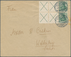 Deutsches Reich - Markenheftchenblätter: 1912, Germania-Heftchenblatt Nr. 7 Ohne Heftchenrand Als Po - Postzegelboekjes