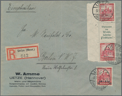 Deutsches Reich - Zusammendrucke: Nothilfe 1931, Senkrechter Zusammendruck 15 Pfg. + A1.2 + 15 Pfg. - Se-Tenant