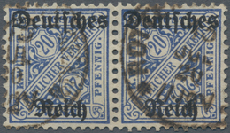 Deutsches Reich - Dienstmarken: 1920, Württemberg 20 Pf. Mit Aufdruck "Deutsches Reich" Mit Wz Y = N - Officials