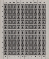 Deutsches Reich - Dienstmarken: 1938, Parteidienstmarken Mit Wz., 1 Pfg. Schwarz Im Originalbogen Mi - Servizio