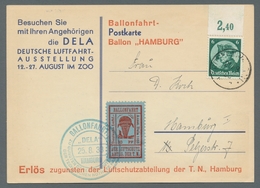 Deutsches Reich - Halbamtliche Flugmarken: 1933, "30 Pfg. Rot Auf Mattkobalt Mit PLF I", Sauber Gest - Correo Aéreo & Zeppelin