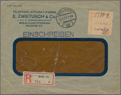 Deutsches Reich - Lokalausgaben 1918/23: BERLIN NW 23: Gebührenzettel "Gebuehr Bezahlt" Mit Hs. Wert - Brieven En Documenten