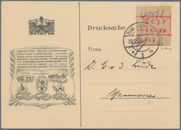 Deutsches Reich - Lokalausgaben 1918/23: BRAUNSCHWEIG: 1923, Gezähnter Gebührenzettel "Taxe Percue" - Covers & Documents