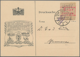 Deutsches Reich - Lokalausgaben 1918/23: BRAUNSCHWEIG: 1923, Gezähnter Gebührenzettel "Taxe Percue" - Cartas & Documentos