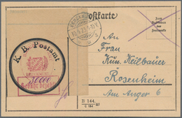 Deutsches Reich - Lokalausgaben 1918/23: BRUCKMÜHL: 1923, Postverschlußzettel Mit Hs. Wertangabe "30 - Briefe U. Dokumente