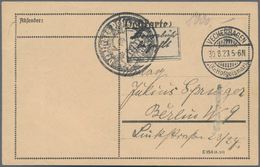 Deutsches Reich - Lokalausgaben 1918/23: KASSEL (OPD): 1923, Gebührenzettel In Type I Mit Nebengeset - Covers & Documents