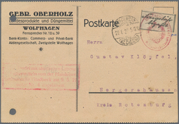 Deutsches Reich - Lokalausgaben 1918/23: KASSEL (OPD): 1923, Gebührenzettel In Type I Mit Rotem Dien - Cartas & Documentos