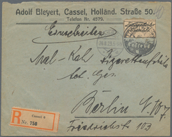 Deutsches Reich - Lokalausgaben 1918/23: KASSEL (OPD): 1923, Gebührenzettel In Type II Mit Nebengese - Storia Postale
