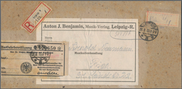 Deutsches Reich - Lokalausgaben 1918/23: LEIPZIG 8: 1923, Gebührenzettel Mit Datum, Namenszeichen Un - Brieven En Documenten