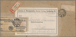 Deutsches Reich - Lokalausgaben 1918/23: LEIPZIG 8: 1923, Gebührenzettel Mit Datum, Namenszeichen Un - Lettres & Documents
