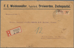 Deutsches Reich - Lokalausgaben 1918/23: LEIPZIG (OPD): 1923, Gebührenzettel Ohne Rechten Seitenrand - Covers & Documents