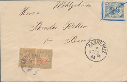 Deutsches Reich - Privatpost (Stadtpost): BAMBERG: 1899, 2 Pfg. Blau (etwas Getönte Zähne) Auf Ortsb - Private & Local Mails