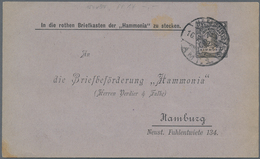 Deutsches Reich - Privatpost (Stadtpost): 1890 Private Stadtpost Hamburg 2 Pfennig Schwarz Auf Priva - Postes Privées & Locales