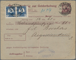 Deutsches Reich - Privatpost (Stadtpost): HANNOVER, MERCUR: 1895, 10 (Pf) Stadtdirector Haltenhoff, - Private & Local Mails