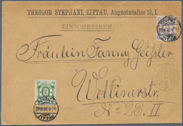 Deutsches Reich - Privatpost (Stadtpost): Zittau Courier-Verkehrsanstalt 1900 2 Pfennig Violett Und - Posta Privata & Locale