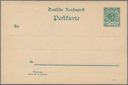 Deutsches Reich - Ganzsachen: 1894, Ungebrauchte Ganzsachenpostkarte Wst. Ziffer In Gekrönter Ellips - Autres & Non Classés