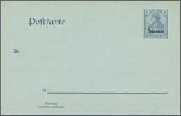 Deutsches Reich - Ganzsachen: 1902, Ungebrauchte Ganzsachenpostkarte Wst. Germania Mit Inschrift "De - Autres & Non Classés