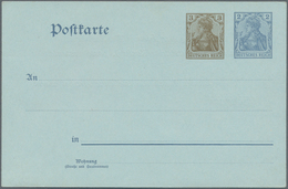 Deutsches Reich - Ganzsachen: 1906, Ungebrauchte Ganzsachenpostkarte Wst. Germania 3 (Pf) Braun Nebe - Andere & Zonder Classificatie