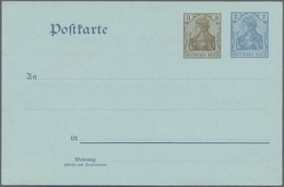 Deutsches Reich - Ganzsachen: 1906, Ungebrauchte Ganzsachenpostkarte Wst. Germania 3 (Pf) Braun Nebe - Other & Unclassified