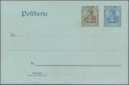 Deutsches Reich - Ganzsachen: 1906, Ungebrauchte Ganzsachenpostkarte Wst. Germania 3 (Pf) Braun Nebe - Andere & Zonder Classificatie