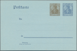 Deutsches Reich - Ganzsachen: 1906, Ungebrauchte Ganzsachenpostkarte Wst. Germania 3 (Pf) Braun Nebe - Autres & Non Classés