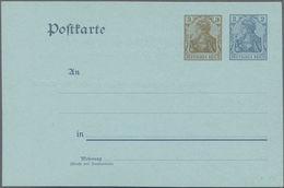 Deutsches Reich - Ganzsachen: 1906, Ungebrauchte Ganzsachenpostkarte Wst. Germania 3 (Pf) Braun Nebe - Andere & Zonder Classificatie