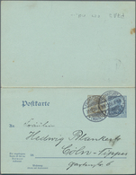 Deutsches Reich - Ganzsachen: 1906, Bedarfs- Und Portogerecht Gebrauchte Ganzsachenpostkarte Mit Bez - Other & Unclassified