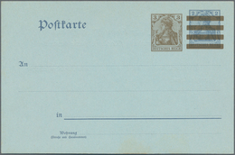 Deutsches Reich - Ganzsachen: 1908, Ungebrauchte Ganzsachenkarte 3 Pfennig Germania Braun Neben 2 Pf - Autres & Non Classés