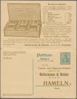 Deutsches Reich - Ganzsachen: 1911 (1.8.), Antwort-Postkarte Germania 5 Pf.+5 Pf. Grün Mit Beidseiti - Autres & Non Classés