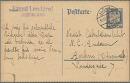 Deutsches Reich - Ganzsachen: 1924, Bedarfs- Und Portogerecht Verwendete Beidseitig Geähnte Ganzsach - Sonstige & Ohne Zuordnung