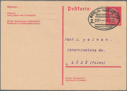 Deutsches Reich - Ganzsachen: 1932. Postkarte 15 Pf Karmin Reichspräsidenten, Karte Oben Und Unten G - Other & Unclassified