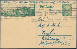 Deutsches Reich - Ganzsachen: 1925, Bedarfs- Und Portogerecht Verwendete Ganzsachenbildpostkarte Wst - Andere & Zonder Classificatie