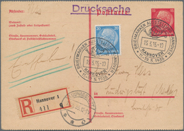 Deutsches Reich - Ganzsachen: 1935, Gebrauchte Gezähnte Ganzsachenpostkarte Wst. Hindenburg 15 (Pf) - Other & Unclassified