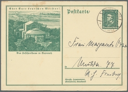 Deutsches Reich - Ganzsachen: 1933, "6 Pfg. Wagner"-Sonder GA Bedarfsgebraucht Mit Ersttagsstempel - - Other & Unclassified