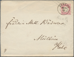 Deutsches Reich - Ganzsachen: 1873, Bedarfs- Und Portogerecht Verwendeter Ganzsachenumschlag Wst. Ad - Sonstige & Ohne Zuordnung