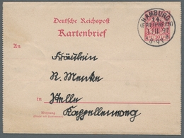 Deutsches Reich - Ganzsachen: 1897, "10 Pfg. Krone/Adler", Sechs Mit Ersttagsstempel 1. 11. 97 Entwe - Other & Unclassified