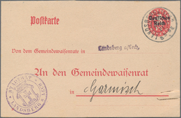 Deutsches Reich - Ganzsachen: 1921. Dienst-Postkarte 15 Pf Bayern (Deutsches Reich) "Gemeindeaisenra - Andere & Zonder Classificatie