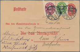 Deutsches Reich - Ganzsachen: 1921. Dienst-Postkarte 15 Pf Bayern (Deutsches Reich) "Amtsgerichtstei - Sonstige & Ohne Zuordnung