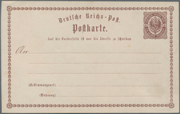 Deutsches Reich - Privatganzsachen: 1873, Ungebrauchte Private Ganzsachenpostkarte Wst. ½ Groschen B - Autres & Non Classés