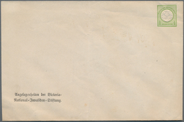 Deutsches Reich - Privatganzsachen: 1873 (ca). Privat-Umschlag 1/3 Gr Grün Adler Großer Brustschild - Sonstige & Ohne Zuordnung