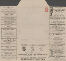 Deutsches Reich - Privatganzsachen: 1880 (ca.), Privat-Anzeigen-Faltbrief 'Reichsadler 10 Pfennig' R - Otros & Sin Clasificación