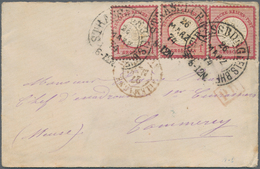 Deutsches Reich - Hufeisenstempel: "STRASSBURG I. ELS. BHF." (Spalink 36-2N) Sauber Auf Auslandsbrie - Franking Machines (EMA)