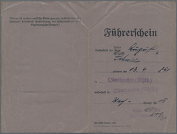 Deutsches Reich - Besonderheiten: 1938, "FÜHRERSCHEIN" Eines Mitbürgers Aus Oberhausen/Rhld. Mit Geb - Altri & Non Classificati