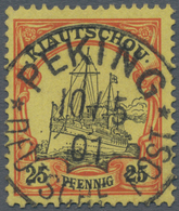 Deutsche Post In China: 1900, Freimarke Von Kiautschou 25 Pf Schiffszeichnung, Petschili Ausgabe, Sa - China (offices)