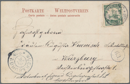 Deutsche Post In China: 1901, PETSCHILI: 5 Pf Kaiseryacht Von Kiautschou Auf Ansichtkarte "Im Kaiser - Cina (uffici)