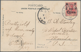 Deutsche Post In China - Besonderheiten: 1907 (6.4.), 4 Cents Mit Stempel "CANTON DEUTSCHE POST" Auf - China (offices)