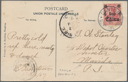 Deutsche Post In China - Besonderheiten: 1907 (6.4.), 4 Cents Mit Stempel "CANTON DEUTSCHE POST" Auf - Cina (uffici)